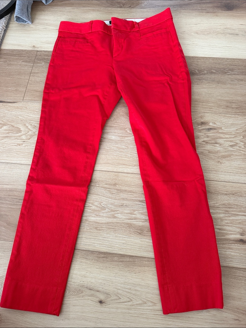 Banana Republic Red Straight-Leg Jeans